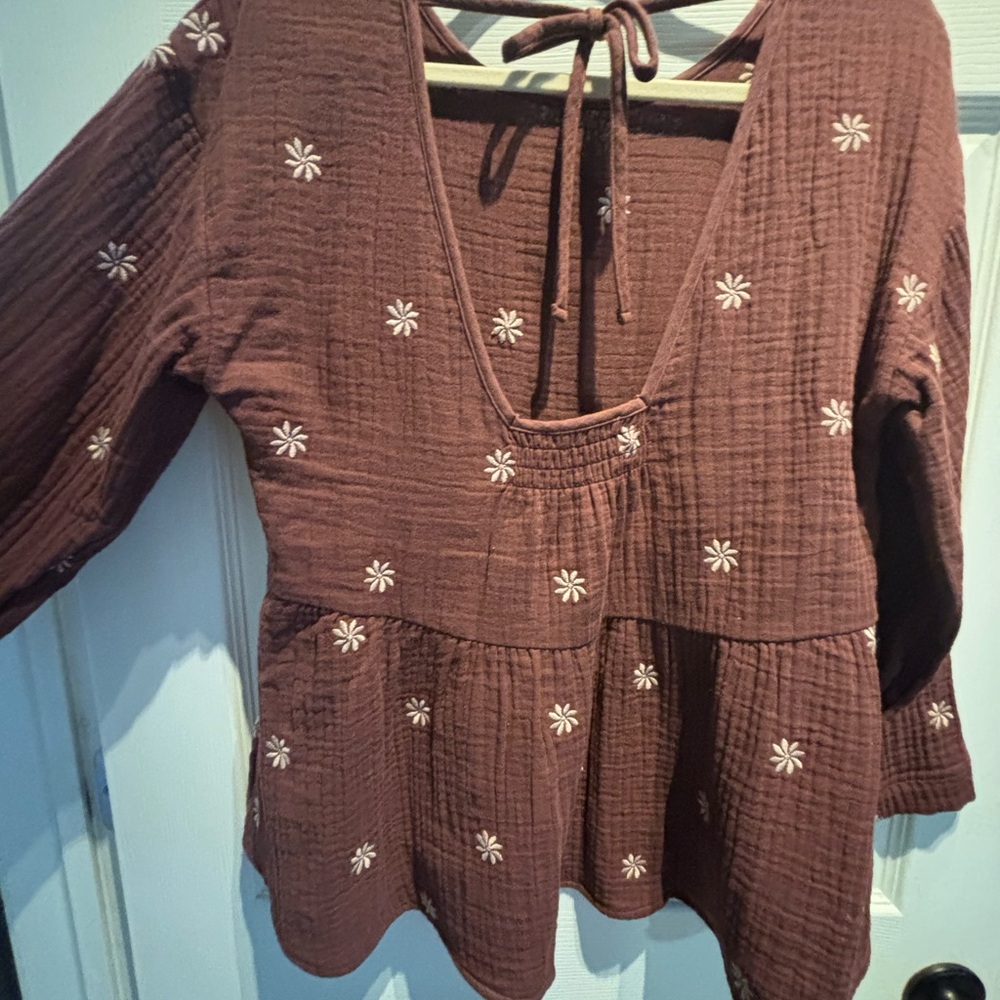 Madewell Women's Sweater - Mauve - Picture 2 of 3